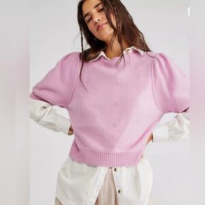 Free people cashmere short sleeve Sweater